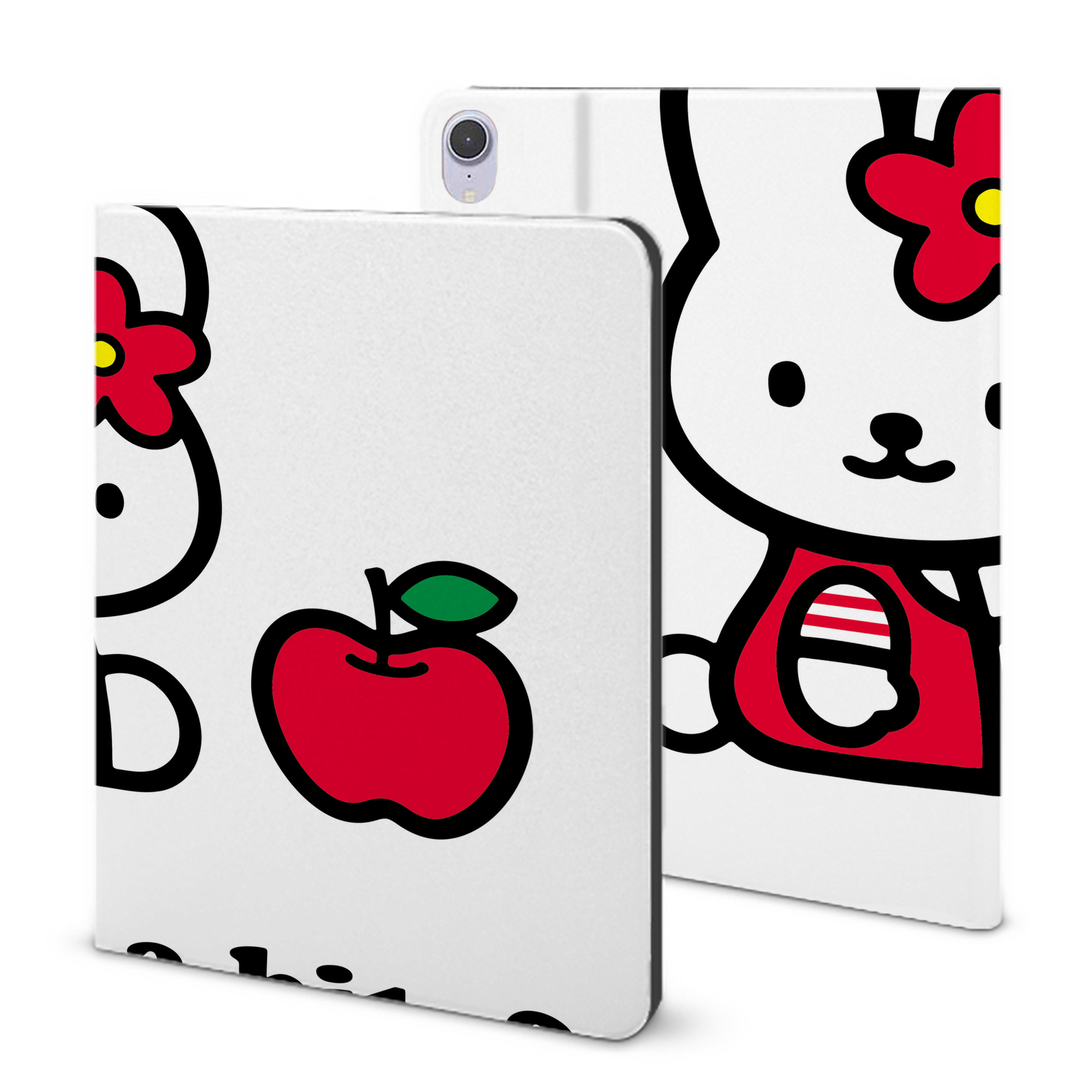 （画像用） Hello Kitty ハローキティ IPad ケース ブック型 PUレザー TPU 耐衝撃 軽量 薄型 ペン収納なし 全面保護 IPad 各モデル対応